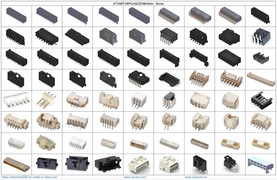 Pin Box Female Male Round Header;ATX;Btx;FPC;FFC;IC Socket;RJ45;USB;1394;HDMI;Pcie;SATA;Wtb;Btb;Wtw;D-SUB;DVI;Ngff;M2;SIM;Battery;Pogo Pin Connector